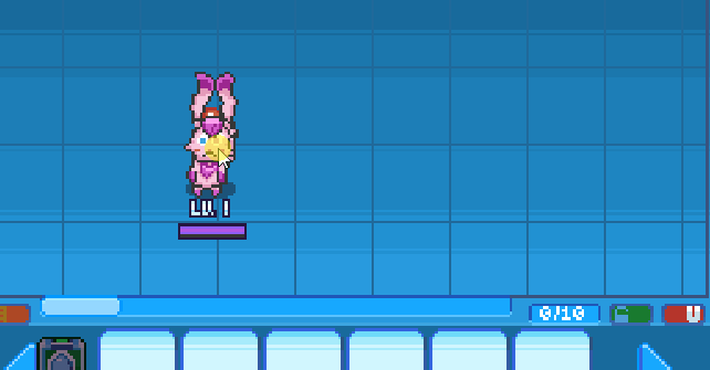 VIX-13 being picked up by the ears and shaken back and forth over the home area of Berserk BITS